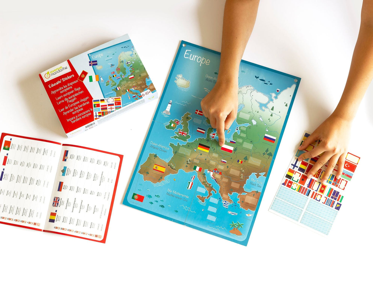 Boîte créative, Apprendre les drapeaux européens