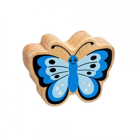 Papillon bleu naturel