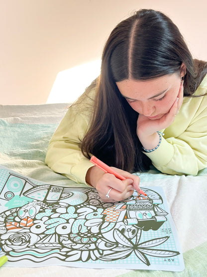 set à colorier Street Art