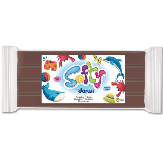 Softy - Pâte à modeler 500g, Brun