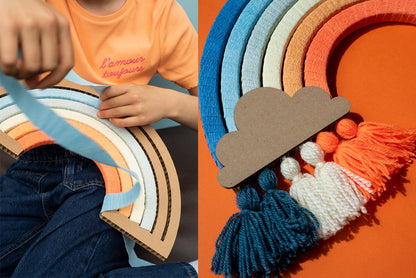 DIY arc-en-ciel vintage