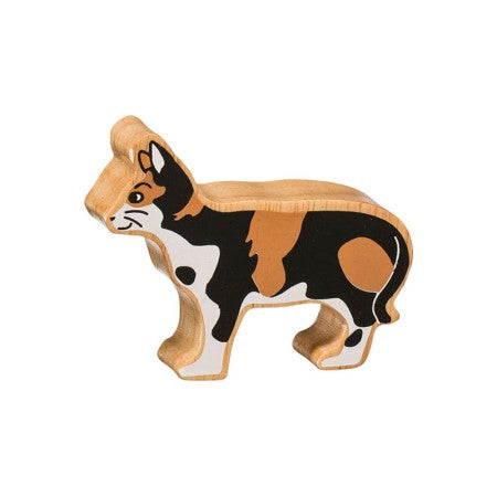 Chat bois naturel peint