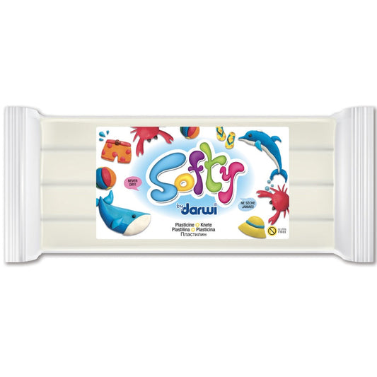 Softy - Pâte à modeler 500g, Blanc