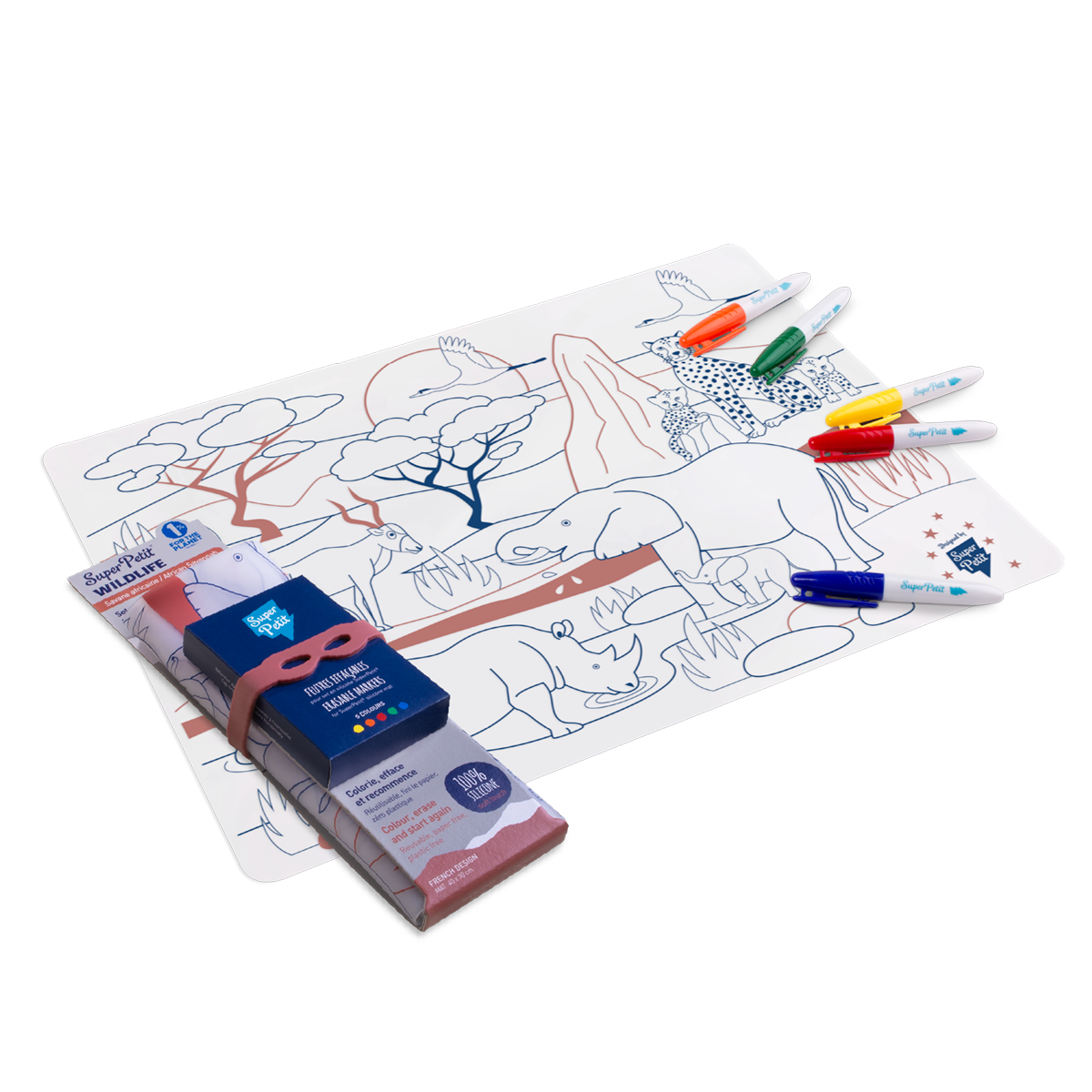 set à colorier - La savanne